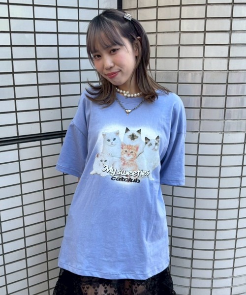 Candy Stripper(キャンディストリッパー)の「MY SWEETIES BIG Tシャツ(Tシャツ/カットソー・レディース・ブラック/オフホワイト/ピンク/ブルー・FREE)」の16枚目の写真