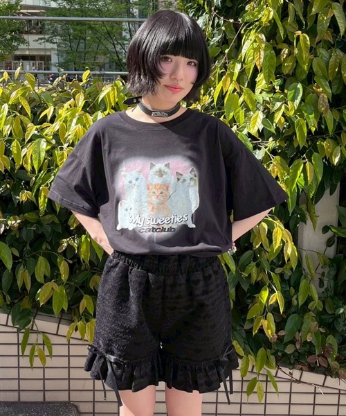 Candy Stripper(キャンディストリッパー)の「MY SWEETIES BIG Tシャツ(Tシャツ/カットソー・レディース・ブラック/オフホワイト/ピンク/ブルー・FREE)」の22枚目の写真
