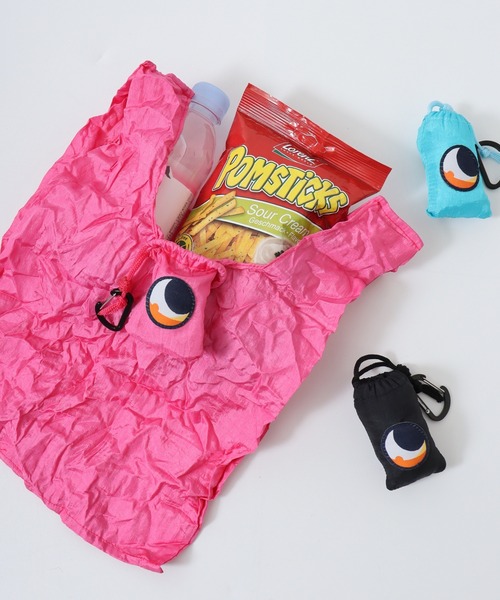 FUNALIVE(ファンアライブ)の「チケットトゥザムーン エココンビニバッグ(エコバッグ/サブバッグ・メンズ・ターコイズブルー/ブラック/ピンク/ダークグリーン/カーキ・ONE SIZE)」の5枚目の写真