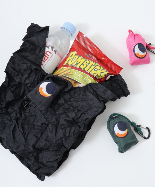 FUNALIVE(ファンアライブ)の「チケットトゥザムーン エココンビニバッグ(エコバッグ/サブバッグ・メンズ・ターコイズブルー/ブラック/ピンク/ダークグリーン/カーキ・ONE SIZE)」の1枚目の写真