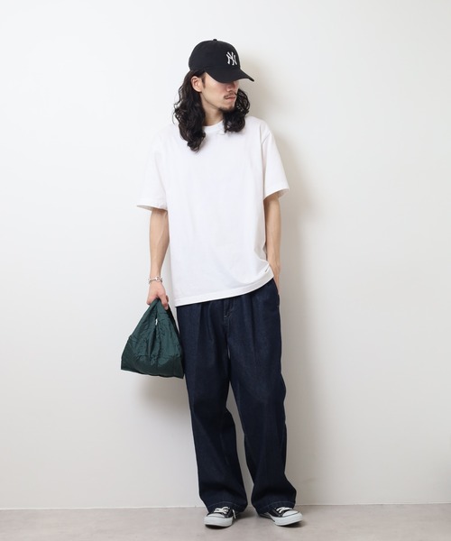 FUNALIVE(ファンアライブ)の「チケットトゥザムーン エココンビニバッグ(エコバッグ/サブバッグ・メンズ・ターコイズブルー/ブラック/ピンク/ダークグリーン/カーキ・ONE SIZE)」の17枚目の写真