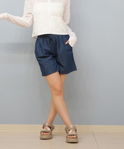 LAETITIA（レリッタ）の「LAETITIA/レリッタ ショートデニムパンツ/水陸両用/UVケア 456101（デニムパンツ・レディース・ネイビー/サックスブルー・M/L）」の4枚目の写真