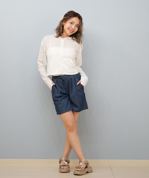 LAETITIA（レリッタ）の「LAETITIA/レリッタ ショートデニムパンツ/水陸両用/UVケア 456101（デニムパンツ・レディース・ネイビー/サックスブルー・M/L）」の6枚目の写真
