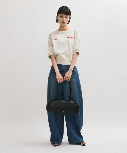 ADAM ET ROPE'（アダムエロペ）の「ロングハンドルロゴボストンバッグ（ボストンバッグ・レディース・ブラック/ホワイト系その他5・FREE）」の4枚目の写真