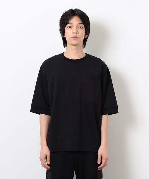 COMME CA ISM（コムサイズム）の「スポーティージャージ コンビデザイン Ｔシャツ（Tシャツ/カットソー・メンズ・ブラック/チャコール・M/L）」の9枚目の写真