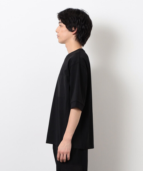 COMME CA ISM（コムサイズム）の「スポーティージャージ コンビデザイン Ｔシャツ（Tシャツ/カットソー・メンズ・ブラック/チャコール・M/L）」の10枚目の写真