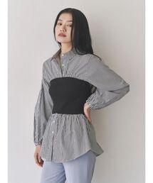 TONAL | ニットビスチェドッキングシャツ(シャツ/ブラウス)