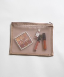 SETUP7（セットアップセブン）の「【SETUP7】メッシュフラットポリポーチ（M）メイクポーチ・バッグ収納・コンパクトポーチ・ミニポーチ・トラベル・レジャー TP-0030 TRW（ポーチ）」