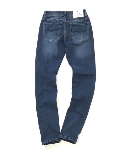 London Denim（ロンドンデニム）の「Brent Skinny Slim Fit Crash Jean/クラッシュ スキニーパンツ（デニムパンツ・メンズ・インディゴブルー・SMALL/MEDIUM/LARGE/X-LARGE）」の8枚目の写真