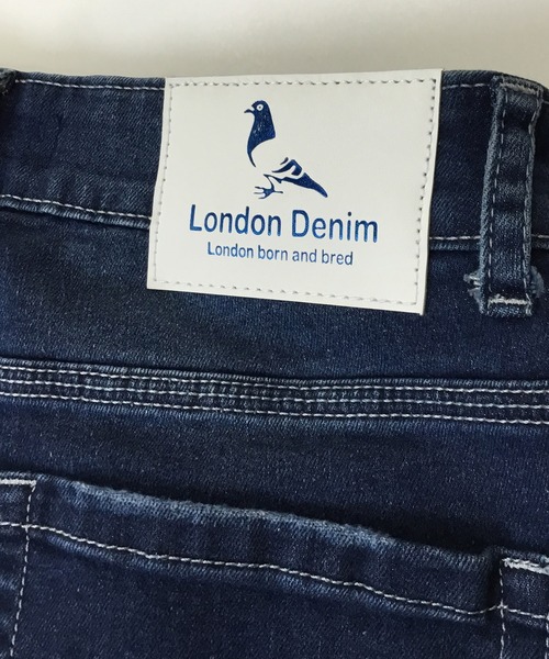 London Denim（ロンドンデニム）の「Brent Skinny Slim Fit Crash Jean/クラッシュ スキニーパンツ（デニムパンツ・メンズ・インディゴブルー・SMALL/MEDIUM/LARGE/X-LARGE）」の13枚目の写真