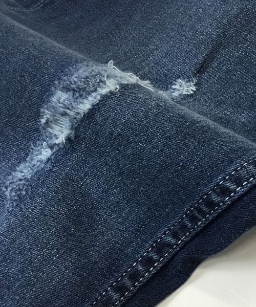 London Denim（ロンドンデニム）の「Brent Skinny Slim Fit Crash Jean/クラッシュ スキニーパンツ（デニムパンツ・メンズ・インディゴブルー・SMALL/MEDIUM/LARGE/X-LARGE）」の15枚目の写真