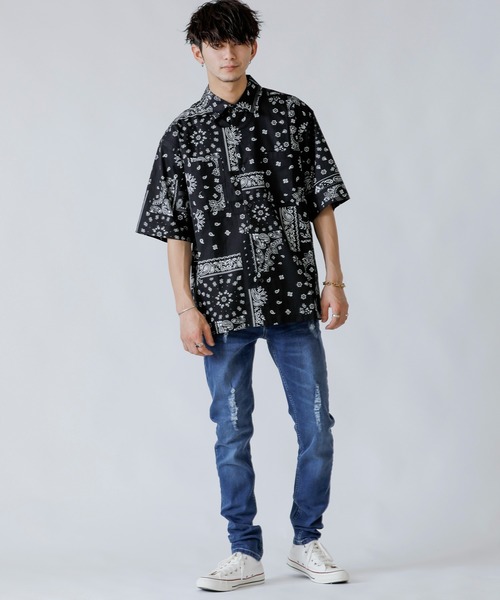 London Denim（ロンドンデニム）の「Brent Skinny Slim Fit Crash Jean/クラッシュ スキニーパンツ（デニムパンツ・メンズ・インディゴブルー・SMALL/MEDIUM/LARGE/X-LARGE）」の18枚目の写真