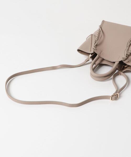 URBAN RESEARCH ROSSO WOMEN(アーバンリサーチ ロッソ)の「サイドジップミニトート(ショルダーバッグ・レディース・グレー系その他/ホワイト/ブラック・-)」の15枚目の写真