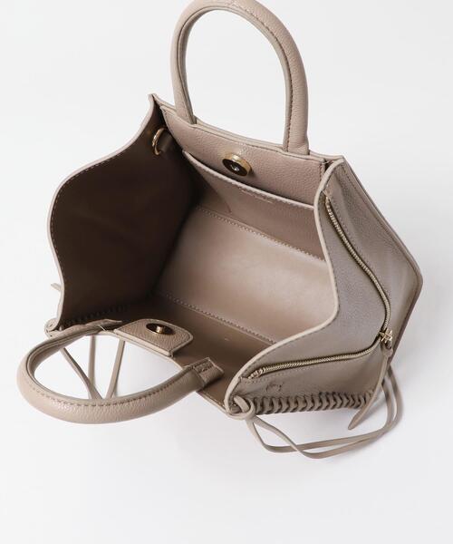 URBAN RESEARCH ROSSO WOMEN(アーバンリサーチ ロッソ)の「サイドジップミニトート(ショルダーバッグ・レディース・グレー系その他/ホワイト/ブラック・-)」の16枚目の写真