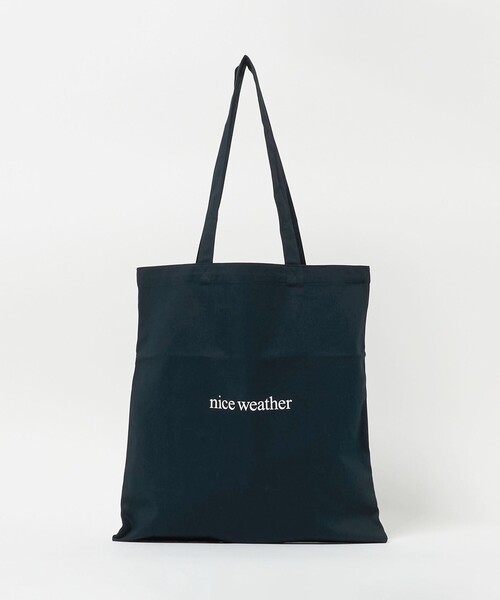 【韓国NICE WEATHER ナイスウェザー】LOGO TOTE BAG NICE WEATHER】Nice Weather Logo Tote Bag (3 colors) (NICE