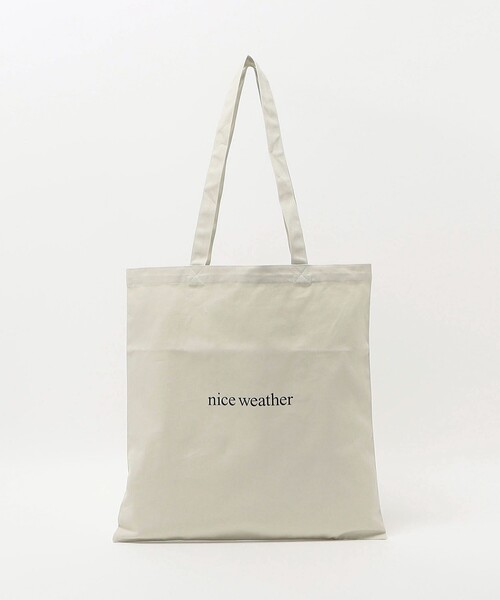 NICE WEATHER＞ロゴ トートバッグ（トートバッグ）｜NICE