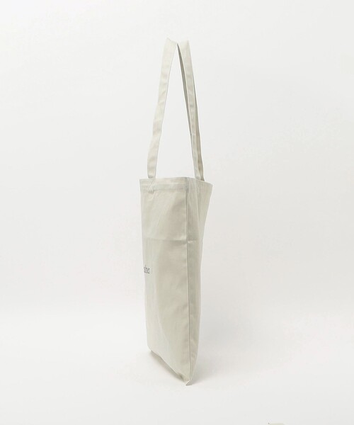 NICE WEATHER（ナイスウェザー）の「＜NICE WEATHER＞ロゴ トートバッグ（トートバッグ・メンズ・ナチュラル/ネイビー・FREE）」の4枚目の写真