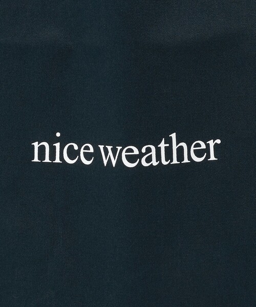 NICE WEATHER（ナイスウェザー）の「＜NICE WEATHER＞ロゴ トートバッグ（トートバッグ・メンズ・ナチュラル/ネイビー・FREE）」の17枚目の写真