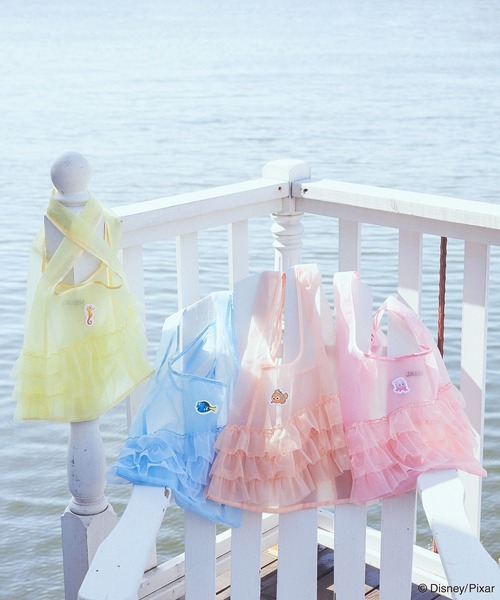 earth music&ecology(アースミュージックアンドエコロジー)の「Finding Nemo/シアーフリルバッグ(トートバッグ・レディース・ピンク/ブルー/イエロー/オレンジ・FREE)」の9枚目の写真