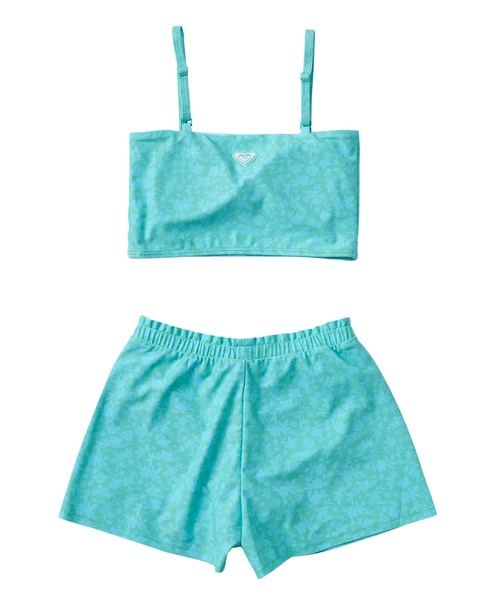 ROXY（ロキシー）の「MINI LA VIE /ロキシーキッズラッシュガードTシャツ・バンドゥ・ウエストゴムキュロット３点セット(水着)（水着・キッズ・ターコイズブルー/パープル・110/120/130/140/150/100）」の5枚目の写真