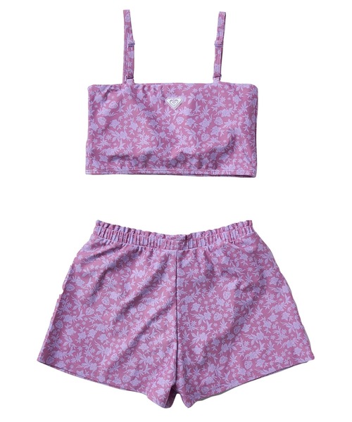 ROXY（ロキシー）の「MINI LA VIE /ロキシーキッズラッシュガードTシャツ・バンドゥ・ウエストゴムキュロット３点セット(水着)（水着・キッズ・ターコイズブルー/パープル・110/120/130/140/150/100）」の7枚目の写真