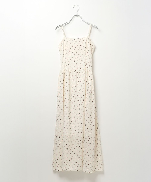 3.3 Field Trip （3.3フィールドトリップ）の「3.3 Field Trip／フラワープリントキャミワンピース（ワンピース・レディース・ホワイト/ネイビー・FREE）」の6枚目の写真