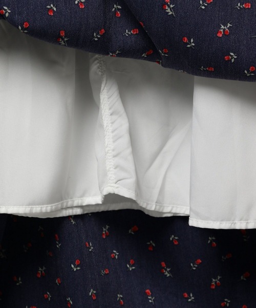 3.3 Field Trip （3.3フィールドトリップ）の「3.3 Field Trip／フラワープリントキャミワンピース（ワンピース・レディース・ホワイト/ネイビー・FREE）」の14枚目の写真