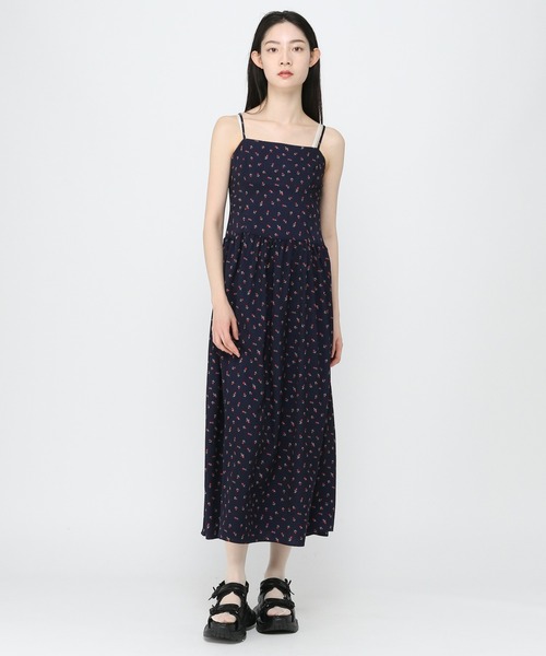 3.3 Field Trip （3.3フィールドトリップ）の「3.3 Field Trip／フラワープリントキャミワンピース（ワンピース・レディース・ホワイト/ネイビー・FREE）」の18枚目の写真