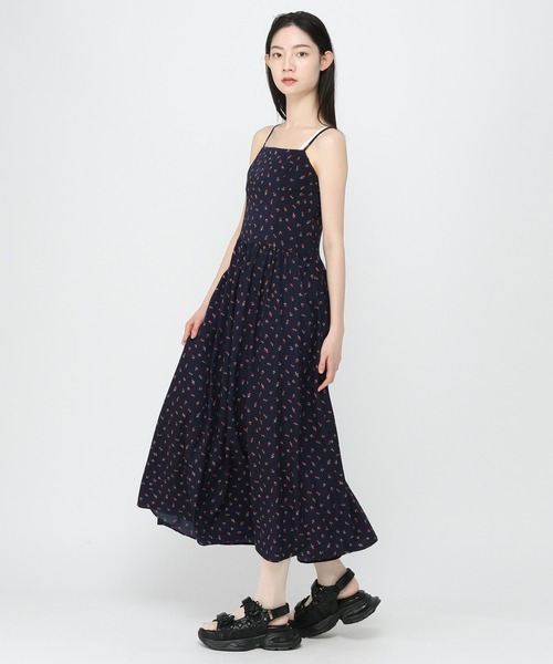 3.3 Field Trip （3.3フィールドトリップ）の「3.3 Field Trip／フラワープリントキャミワンピース（ワンピース・レディース・ホワイト/ネイビー・FREE）」の19枚目の写真