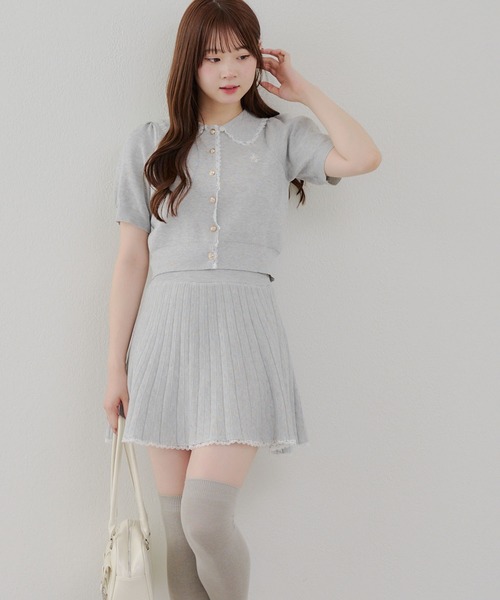 continuer de NICE CLAUP(コンティニューデナイスクラップ)の「ニットセットアップ(ワンピース・レディース・トップグレー/アイボリー/ネイビー/キャメル・FREE)」の16枚目の写真