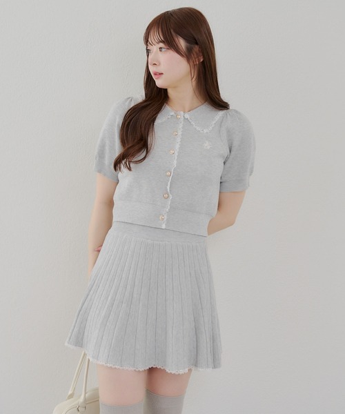 continuer de NICE CLAUP(コンティニューデナイスクラップ)の「ニットセットアップ(ワンピース・レディース・トップグレー/アイボリー/ネイビー/キャメル・FREE)」の14枚目の写真