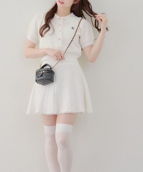 continuer de NICE CLAUP(コンティニューデナイスクラップ)の「ニットセットアップ(ワンピース・レディース・トップグレー/アイボリー/ネイビー/キャメル・FREE)」の19枚目の写真