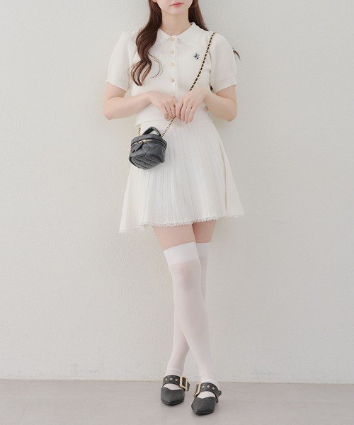 continuer de NICE CLAUP(コンティニューデナイスクラップ)の「ニットセットアップ(ワンピース・レディース・トップグレー/アイボリー/ネイビー/キャメル・FREE)」の22枚目の写真