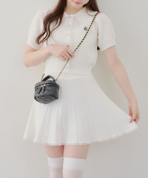 continuer de NICE CLAUP(コンティニューデナイスクラップ)の「ニットセットアップ(ワンピース・レディース・トップグレー/アイボリー/ネイビー/キャメル・FREE)」の20枚目の写真