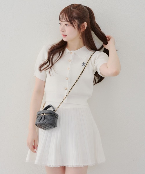 continuer de NICE CLAUP(コンティニューデナイスクラップ)の「ニットセットアップ(ワンピース・レディース・トップグレー/アイボリー/ネイビー/キャメル・FREE)」の21枚目の写真