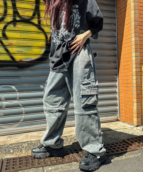 JaVa ジャバコラボ》ワイドな今っぽシルエット。メンズライク