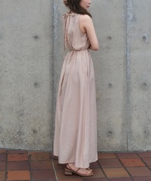 Gather flare long dress/ギャザーフレアロングワンピース（ワンピース