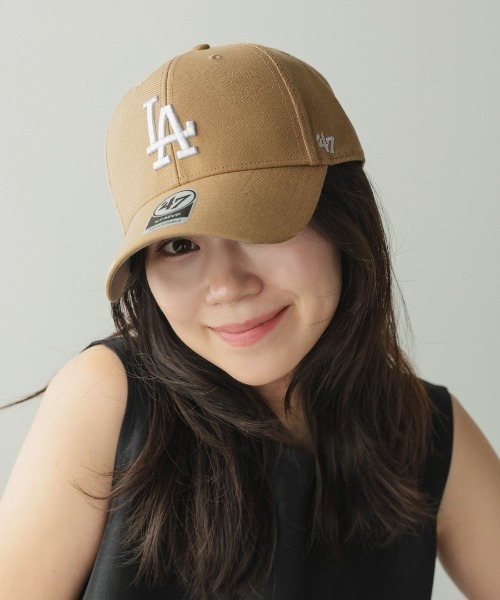 '47(フォーティーセブン)の「【'47】Dodgers '47 MVP ('47 エムブイピー ロサンゼルス・ドジャース) / 7カラー(キャップ・メンズ・ロイヤルブルー/グリーン系その他/ブラック系その他/ブラック×ホワイト/ホワイト/ネイビー/カーキ・F)」の4枚目の写真