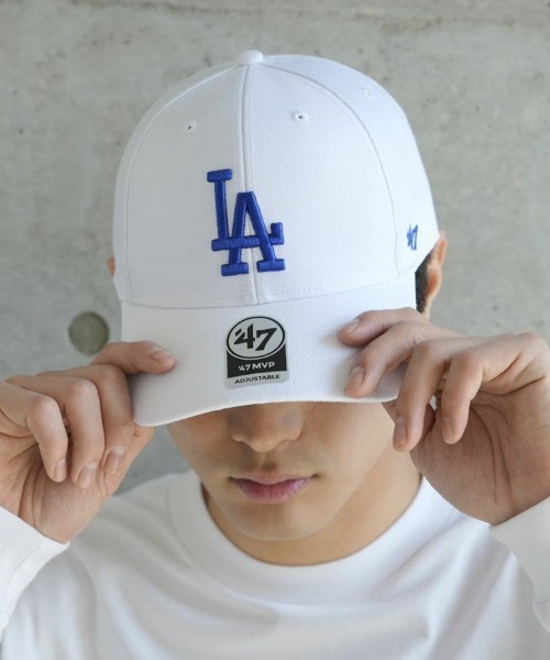 '47(フォーティーセブン)の「【'47】Dodgers '47 MVP ('47 エムブイピー ロサンゼルス・ドジャース) / 7カラー(キャップ・メンズ・ロイヤルブルー/グリーン系その他/ブラック系その他/ブラック×ホワイト/ホワイト/ネイビー/カーキ・F)」の21枚目の写真