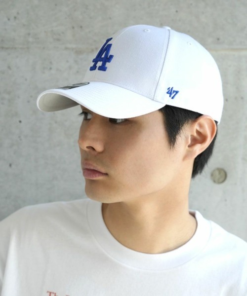 '47(フォーティーセブン)の「【'47】Dodgers '47 MVP ('47 エムブイピー ロサンゼルス・ドジャース) / 7カラー(キャップ・メンズ・ロイヤルブルー/グリーン系その他/ブラック系その他/ブラック×ホワイト/ホワイト/ネイビー/カーキ・F)」の20枚目の写真