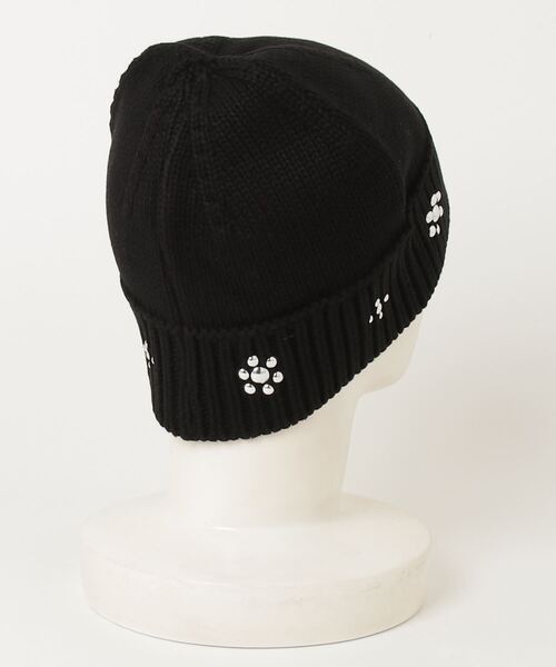 X-girl（エックスガール）の「STUDDED KNIT HAT（ハット・レディース・ブラック/グレー・ONE SIZE）」の8枚目の写真