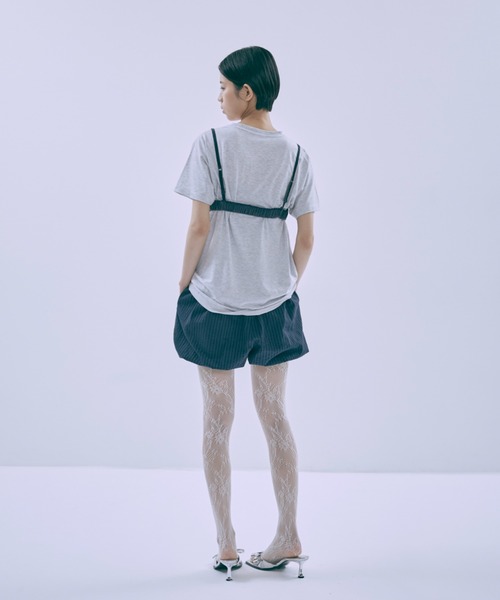 EN NEUME(エンノイム)の「Vintage Logo T-shirts(Tシャツ/カットソー・レディース・チャコールグレー/オートミール/ホワイト・FREE)」の9枚目の写真
