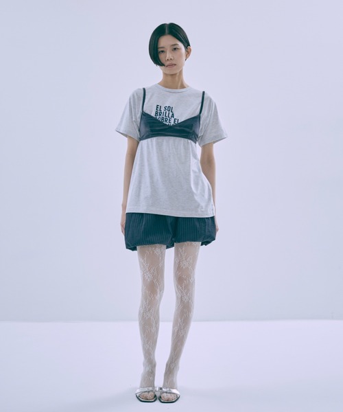 EN NEUME(エンノイム)の「Vintage Logo T-shirts(Tシャツ/カットソー・レディース・チャコールグレー/オートミール/ホワイト・FREE)」の7枚目の写真