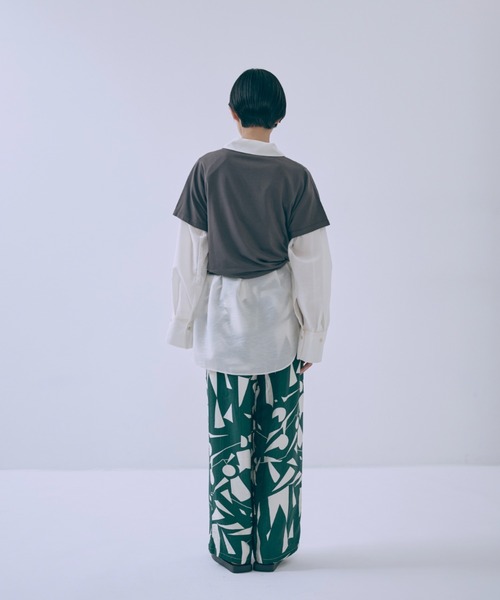 EN NEUME(エンノイム)の「Vintage Logo T-shirts(Tシャツ/カットソー・レディース・チャコールグレー/オートミール/ホワイト・FREE)」の12枚目の写真