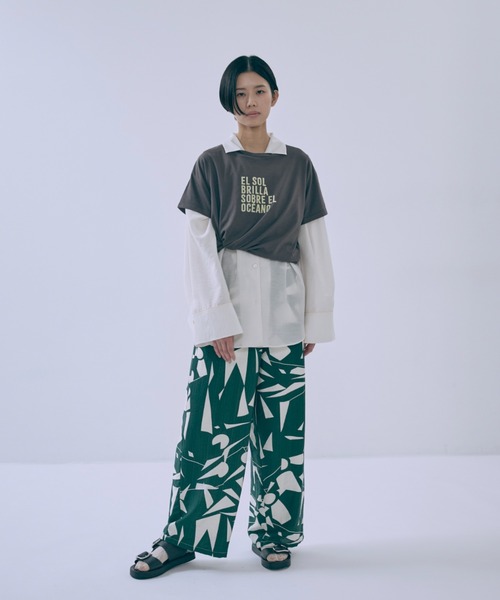 EN NEUME(エンノイム)の「Vintage Logo T-shirts(Tシャツ/カットソー・レディース・チャコールグレー/オートミール/ホワイト・FREE)」の10枚目の写真