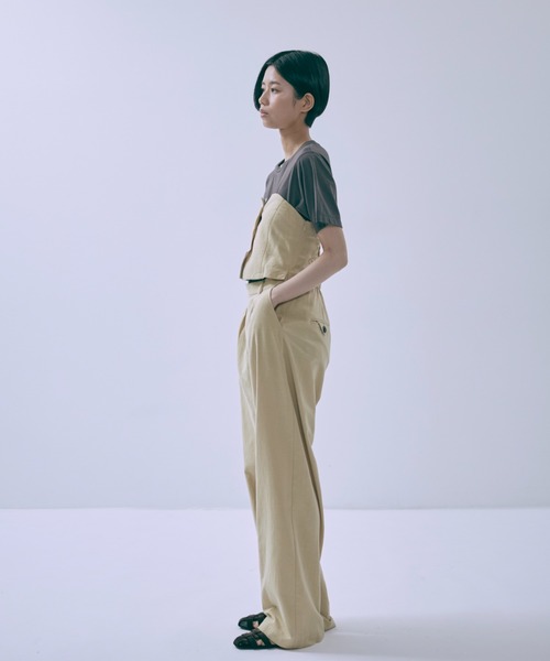 EN NEUME(エンノイム)の「Vintage Logo T-shirts(Tシャツ/カットソー・レディース・チャコールグレー/オートミール/ホワイト・FREE)」の14枚目の写真