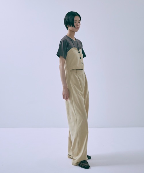 EN NEUME(エンノイム)の「Vintage Logo T-shirts(Tシャツ/カットソー・レディース・チャコールグレー/オートミール/ホワイト・FREE)」の15枚目の写真