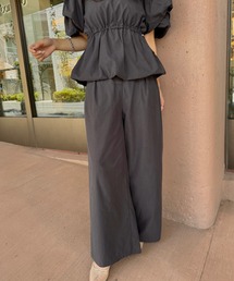 WILLFULLY（ウィルフリー）の「waist tab side tuck PT（その他パンツ）」