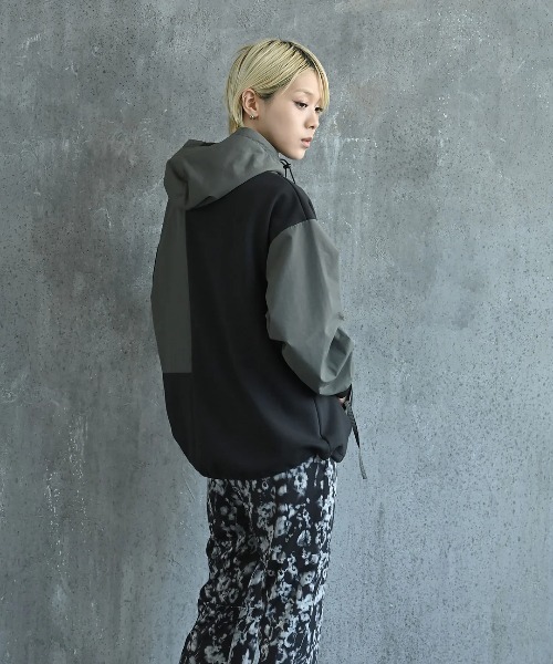 UNISEX [日本製]ダンボールコンビプルオーバー（マウンテン