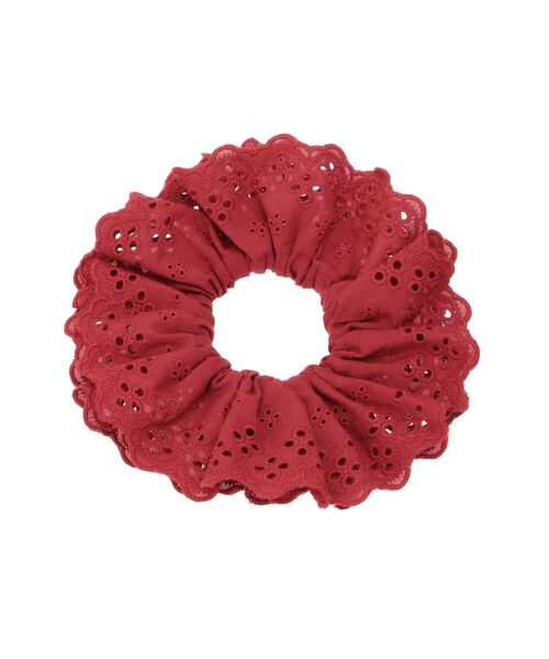 jouetie（ジュエティ）の「パンチングレースビッグシュシュ（シュシュ・レディース・レッド/オフホワイト/ブラック・FREE）」の3枚目の写真